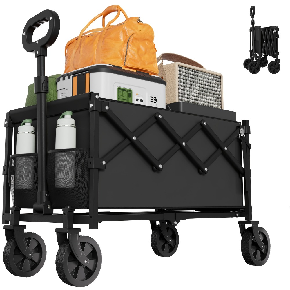 Outdoor Camping Trolley - Folding Garden Cart 360 lbs Capacity