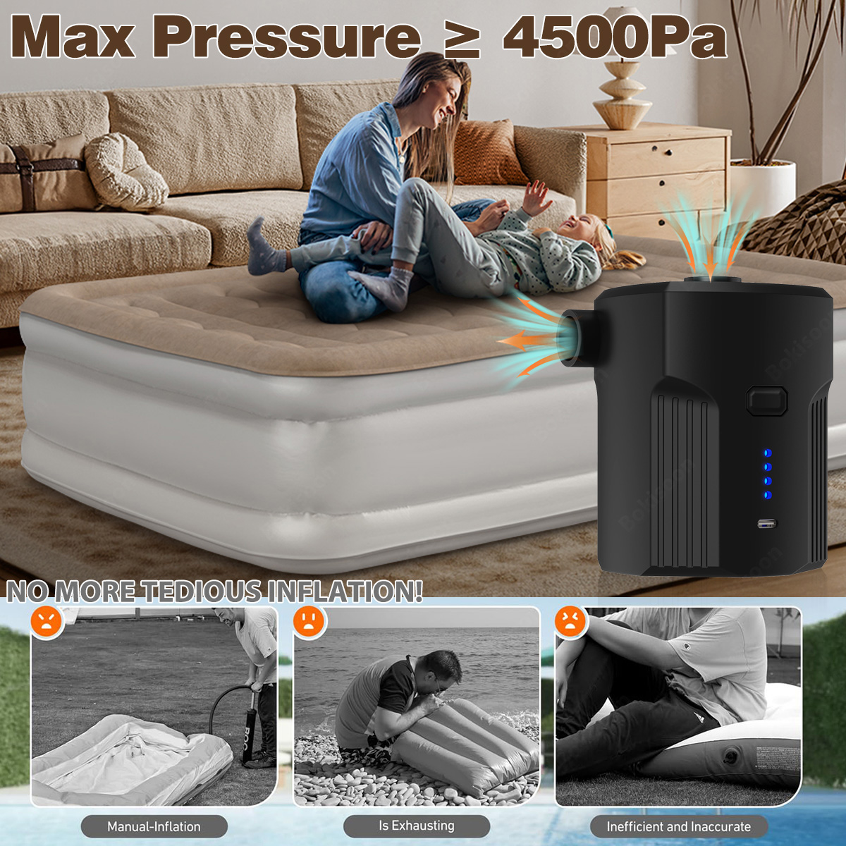 Portable Electric Air Pump for - Bed Outdoor Camping review and price